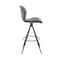Armen Living Catalina 30" Swivel Bar Height Bar Stool in Charcoal Fabric and Black Finish LCCTBACH30 - alternate 5